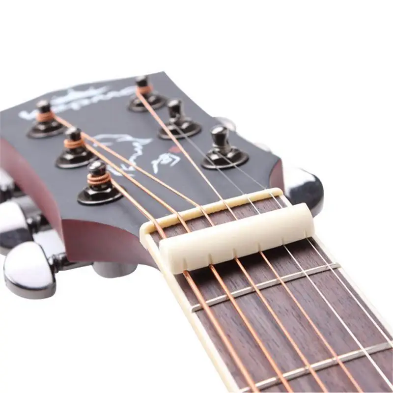 Guitar Universal 6 Strings Electric Acoustic Guitar Bull Bone Nut