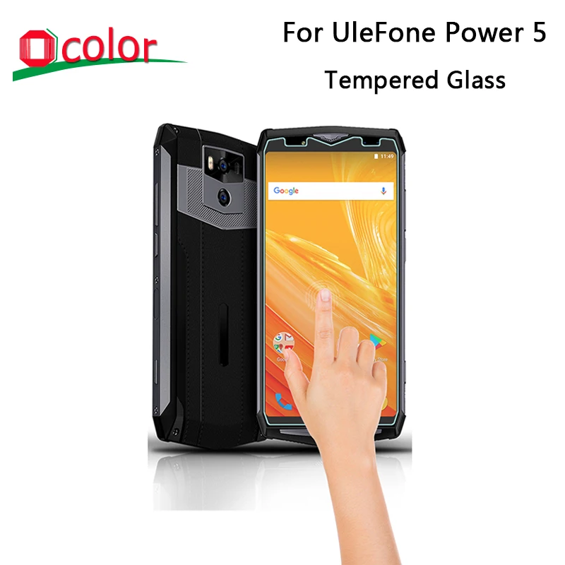 

ocolor For UleFone Power 5 Tempered Glass Film Ultra-Thin Front Glass Screen Protector for UleFone Power 5 Phone Accessories