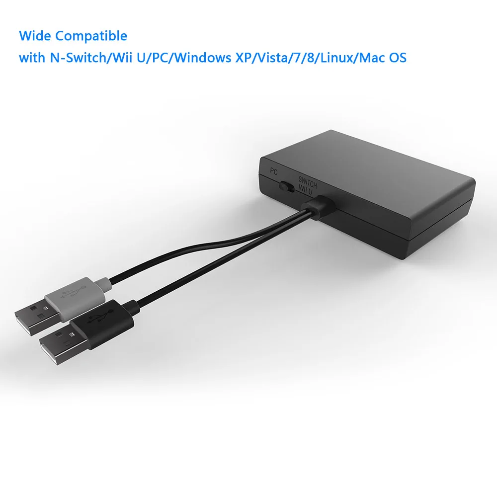 

ipega XB-018 4 Ports Gamecube Controller 4.8-5.3V Adapter for N-Switch/Wii U/PC/Windows XP/Vista/7/8/Linux/Mac OS