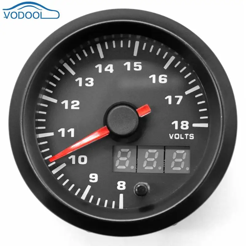 

2" automobile tachometer Car Universal Voltmeter/ rpm meter 7-Color Blacklight LED Digital Pointer Water Temp/Oil Pressure Gaug