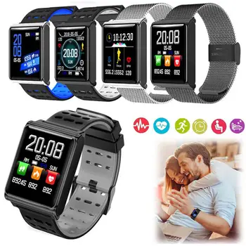 

Waterproof Bluetooth Smart Watch Sports Smartwatch Stainless Steel Wristwatch Phone Mate for IOS iPhone Android Samsung