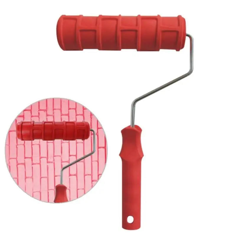 

7 inch Embossing Cylinder Art Wall Painting Roller Brushes Sleeve Diatom Mud Construction Tool Replacement Painting Brush Sleeve