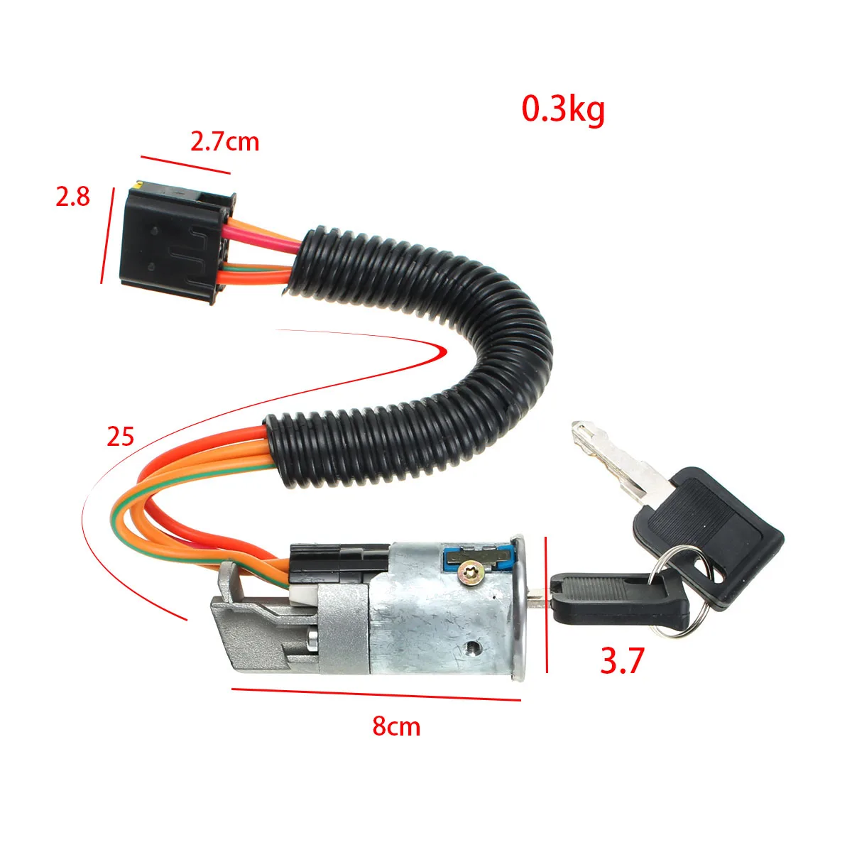 Замок зажигания ствол+ 2 ключа для RENAULT/CLIO/MK2/MEGANE/SCENIC 1998-2005