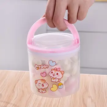 

Cartoon Food Storage Box Clear Container Sealed Snacks Dried Fruit with Lid