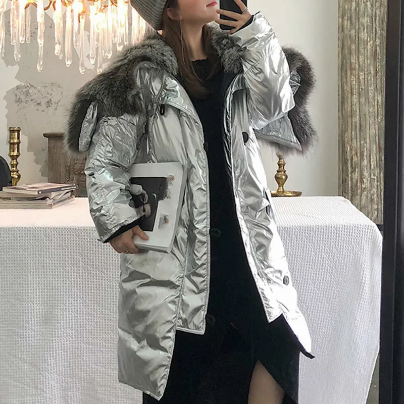 R029 Parti Glissière Fermetures Vêtements Coton Color Qualité Picture picture Col De Haute À Offre Renard Mode Manteau Spéciale Color Casual La Fourrure Solide D'hiver T0HHXw