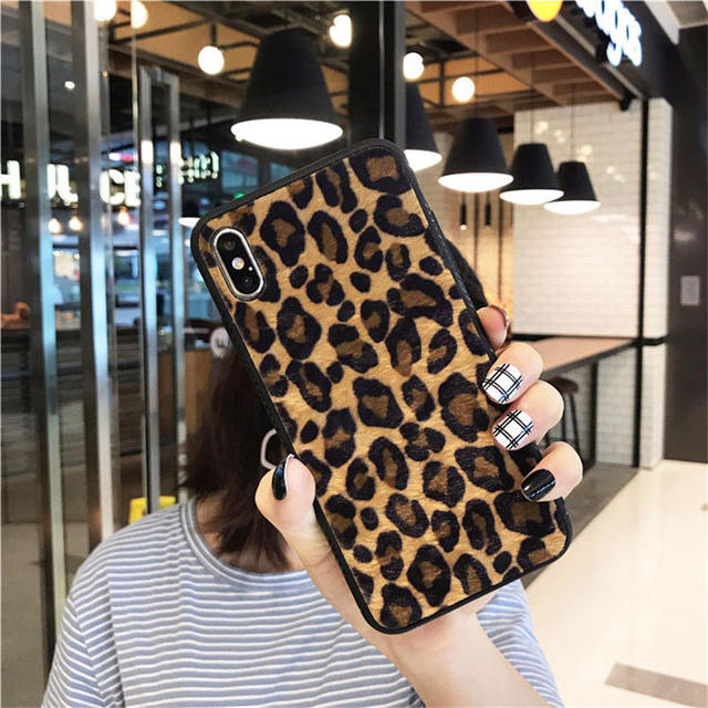 Leopard Style Phone Case For iPhone Models