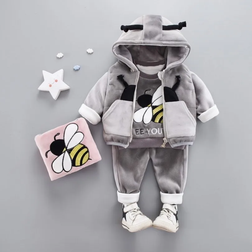 Одежда для маленьких мальчиков хлопковый осенне зимний Корейский двусторонний