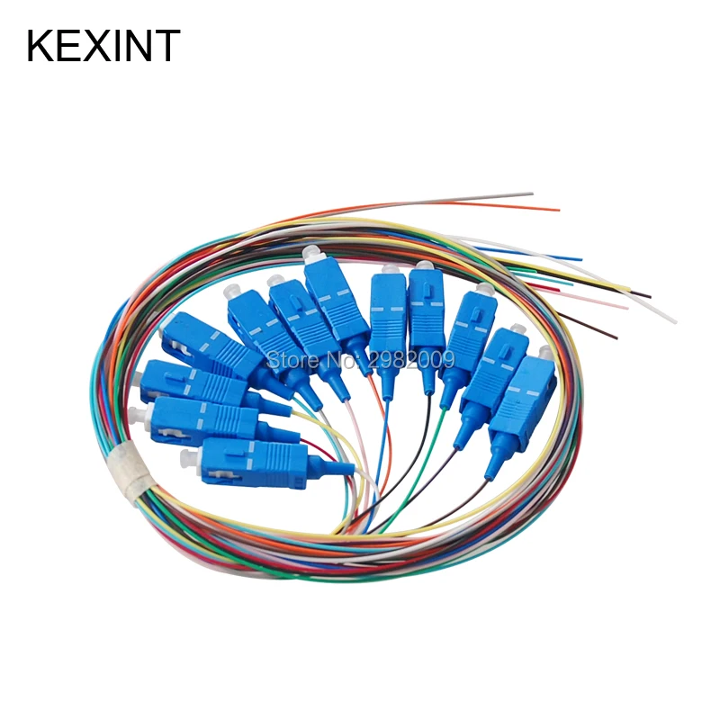 Волоконно оптический кончик KEXINT 12 цветов SC/UPC SM 0 9 LSZH/PVC G657A1 G657A2 1 5 м/10