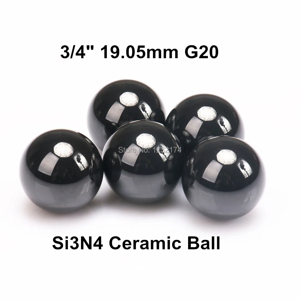 

3/4"=19.05mm Silicon Nitride Ceramic Ball Si3N4 G20 2PCS/Lot Used in Bearing,Pump,Valve ball,linear slider19.05mm ceramic ball