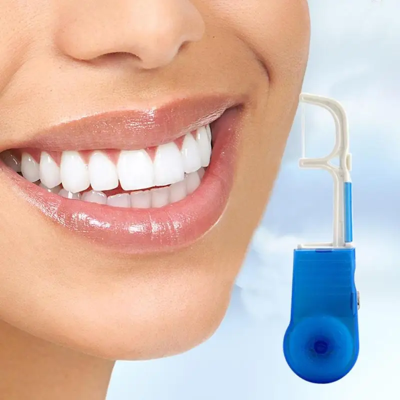 

Portable Replaceable Floss Rack with Changeable Wire Dental Teeth Oral Care Cleaner Teeth Whitening Care Tool