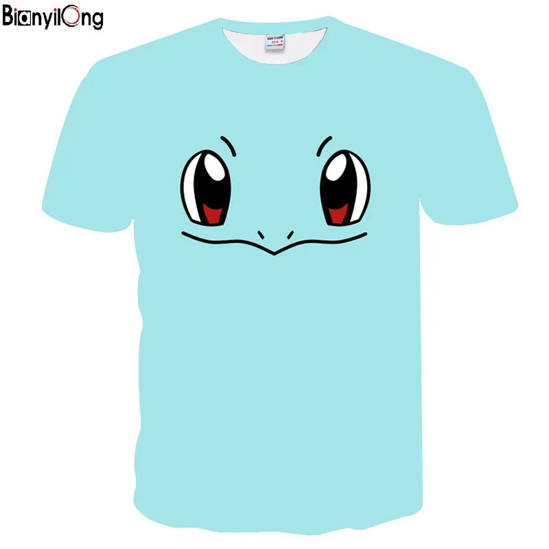 

Summer couple t-shirt wonderful frog seed anime expression print T-shirt short-sleeved casual fashion shirt t-shirt
