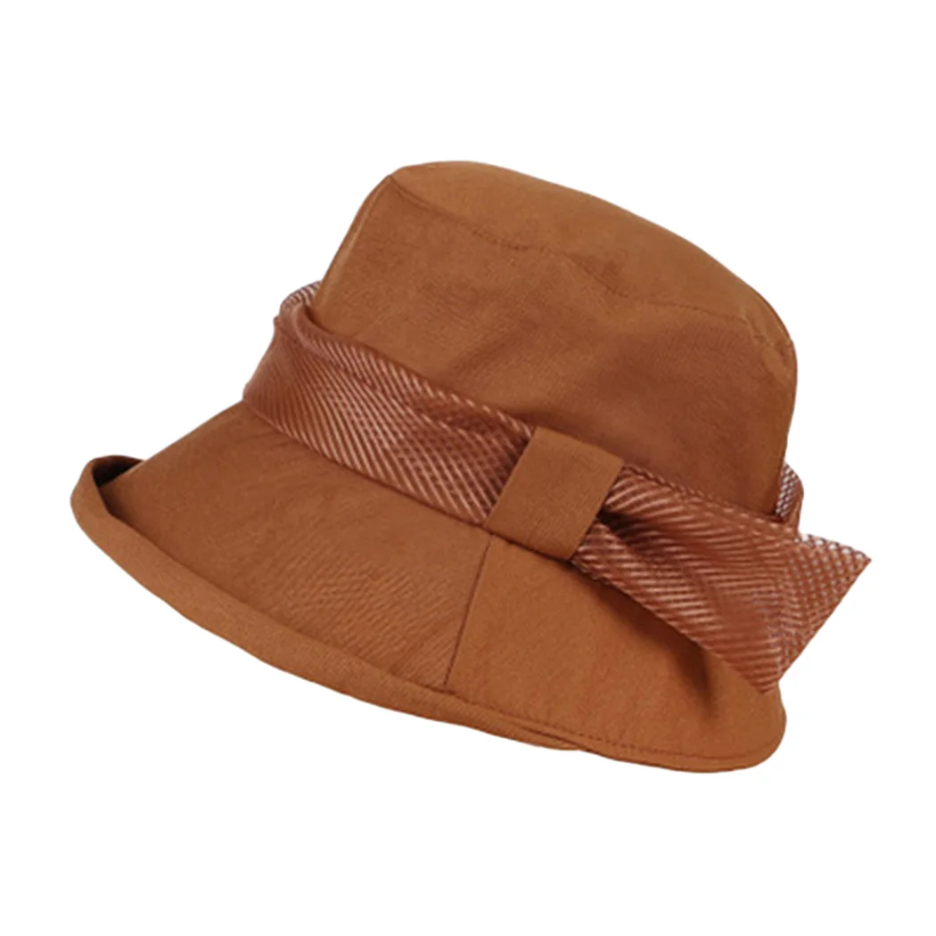 Ladies Korean Bucket Hats Curling Summer Hats For Women UV Fishing Hat