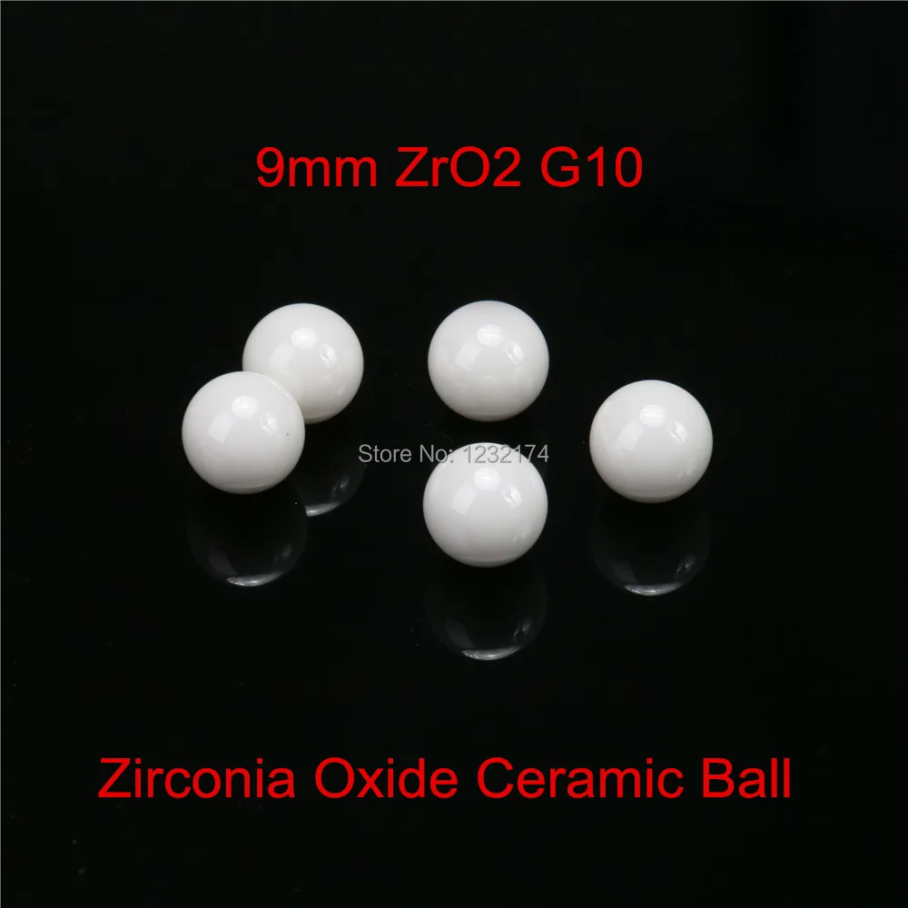 

9mm ZrO2 Zirconia Oxide Ceramic Ball G10 10pcs for valve ball,bearing, homogenizer,sprayer,pump 9mm ceramic ball ZrO2