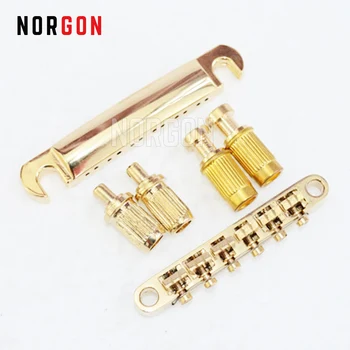

Norgon 12-String Saddle Tune-O-Matic Bridge For LP Electric Guitar Guitar Parts and Accessories A Set Tailpiece