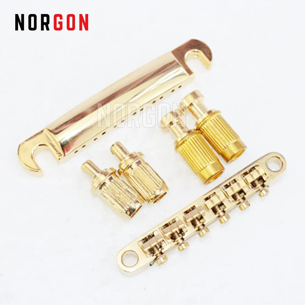 Norgon 12 Нижний порожек Tune O Matic Bridge для LP электрогитара гитара Запчасти и аксессуары