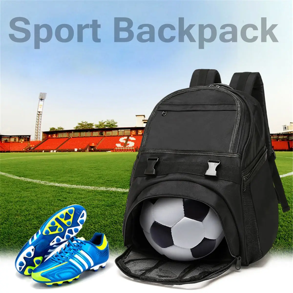 Buy Football Backpacks Soccer Bag Black Men Rucksack