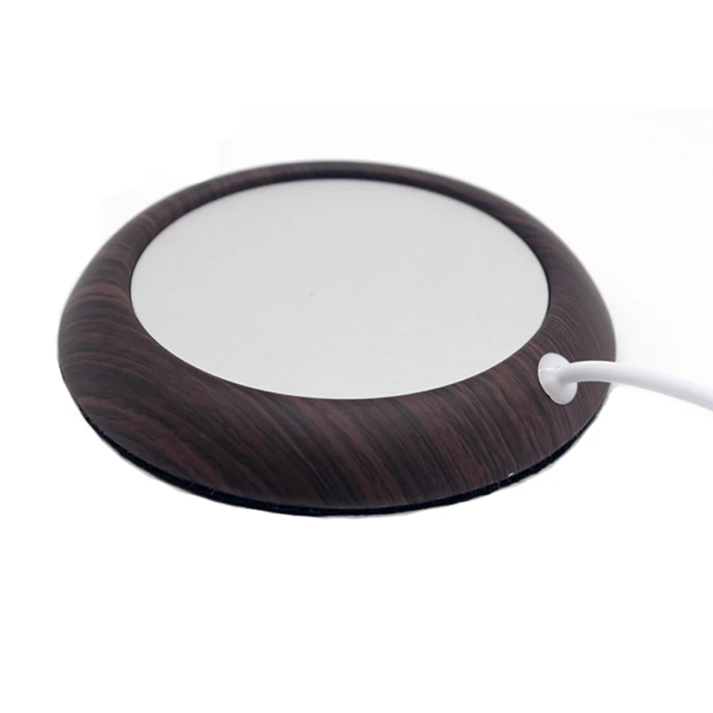 

3 Colors Wood Grain USB Cup Warmer Beverage Mug Mat Heater Keep Drink Warm Milk Tea Coffee Mugs Coaster Heater for Home Office