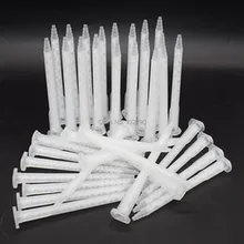 30 шт. двойной картридж эпоксидный статический миксер смешивающее сопло AB полимерный статический смеситель эпоксидный клей смешивающее сопло наконечник смеситель для смолы