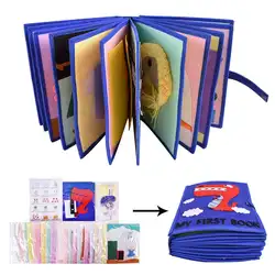 3D детская тканевая книга нетканые книга с живописными иллюстрациями ручной интеллект пазл, детская игрушка Книга раннее образование