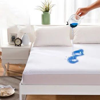 

Warmtex Waterproof Mattress Cover Cotton Terry Fitted Sheet Mattress Protector Bedbug Proof Mattress Topper Bedsheet Protector