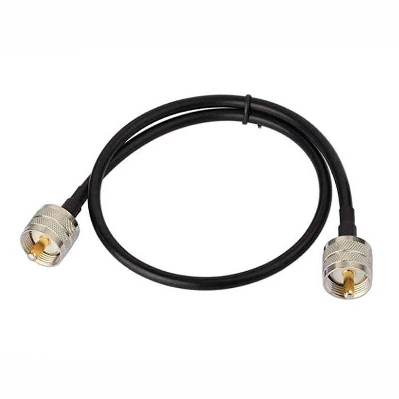 Coaxial Cable Connector JX Store RF UHF Male to Male PL259 to PL259 RG58 Pigtail cable 30cm-20m