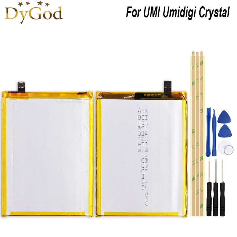 Аккумулятор DyGod 3000 мАч для UMI Umidigi Crystal высококачественный аккумулятор мобильный