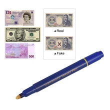 Портативный мини-тестер банкнот ручка Детектор фальшивых денег ручка проверка банкнот поддельный маркер доллара с шариковой ручкой