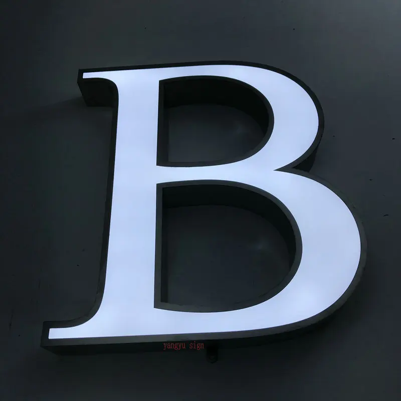 Sinais de Negócios Água ao ar Luzes para a para a Tabuleta Logotipo Personalizado à Prova d’ Livre 3d Levou Carta Canal Led Tabuleta