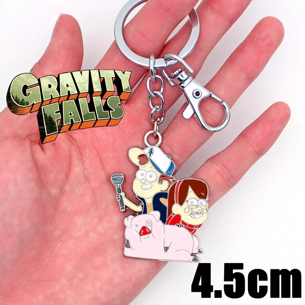 

Wellcomics Anime Gravity Falls Dipper Pines Mabel Pines Symbol Metal Pendant Keychain Keyring Ornament Cosplay Collection Gift