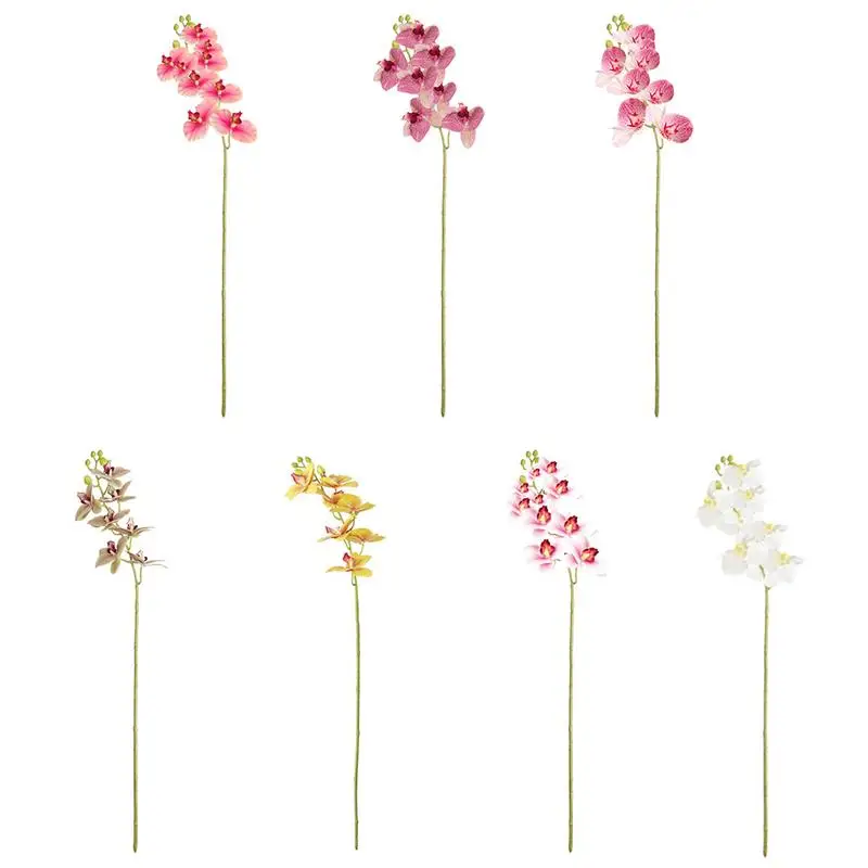 

Simulation 3D Phalaenopsis Bouquet 7 Pack Multicolor Optional Wedding Party Decoration Home Desktop Decoration Flower