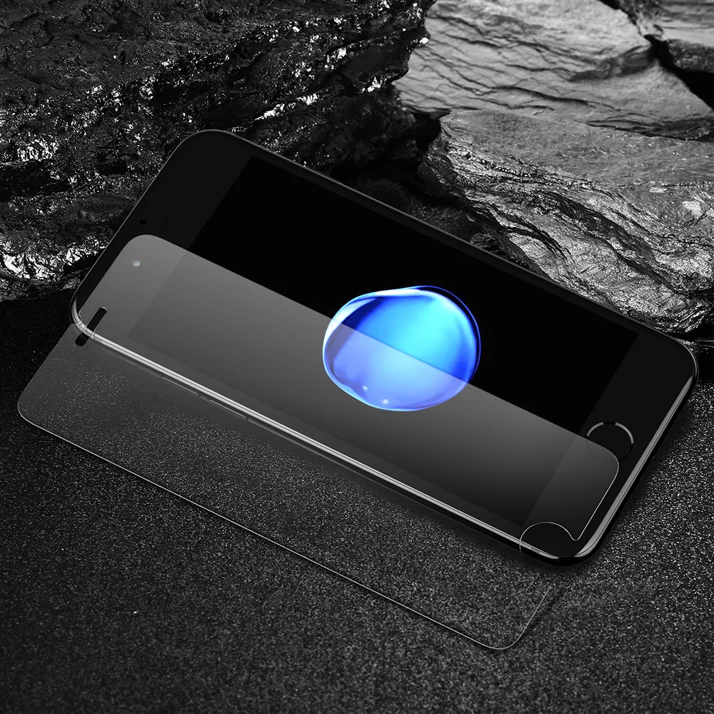 

KISSCASE Transparent Tempered Glass For iPhone 7 8 6 6s Plus Protective Flim Screen Protector For iPhone 5 5s se Protective Film