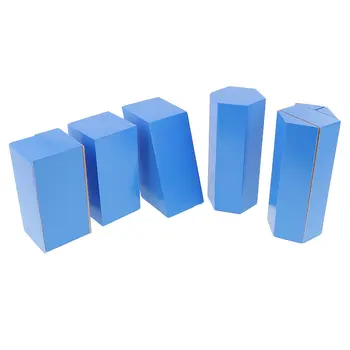 

10 Wooden Geometric Blocks Montessori Mathematical Educational Game Sensory Imagination Toys Gift for Children Baby Kids