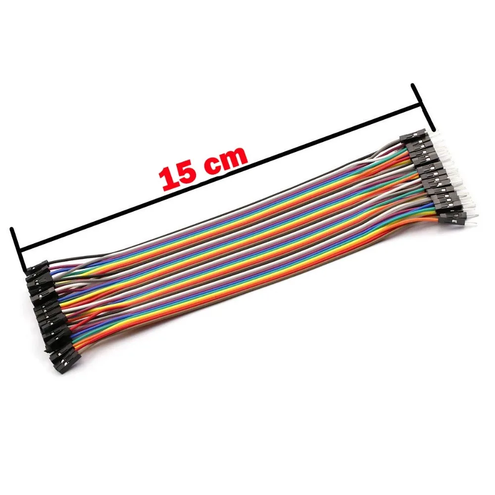 Dupont line 120 шт. 15 см разъем штырь гнездо и перемычка кабель для Arduino набор сделай