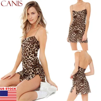 

Women's Bandage Bodycon Sleeveless Evening Nightwear Sleepwear Short Mini Dress