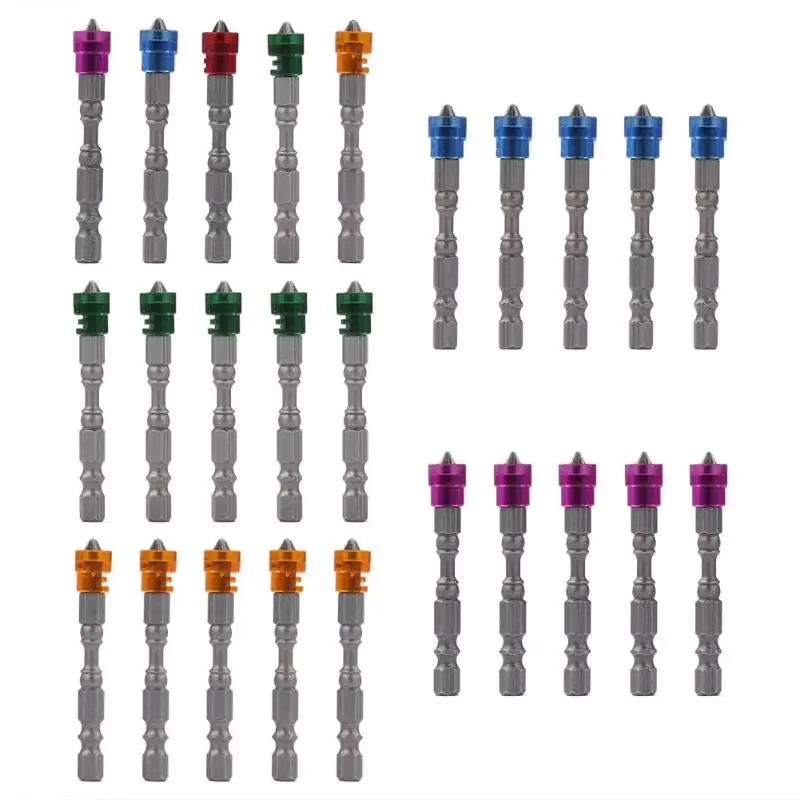 

5pcs Single Head Magnetic Screwdriver Bit Anti-Slip Hex S2 PH2 Electric Screw Driver Set For Power Tools