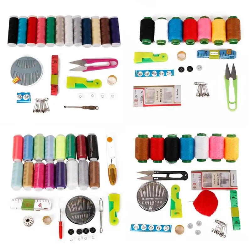 

Portable Travel Sewing Set Knitting Needles Tools Stitching Quilting Thread
