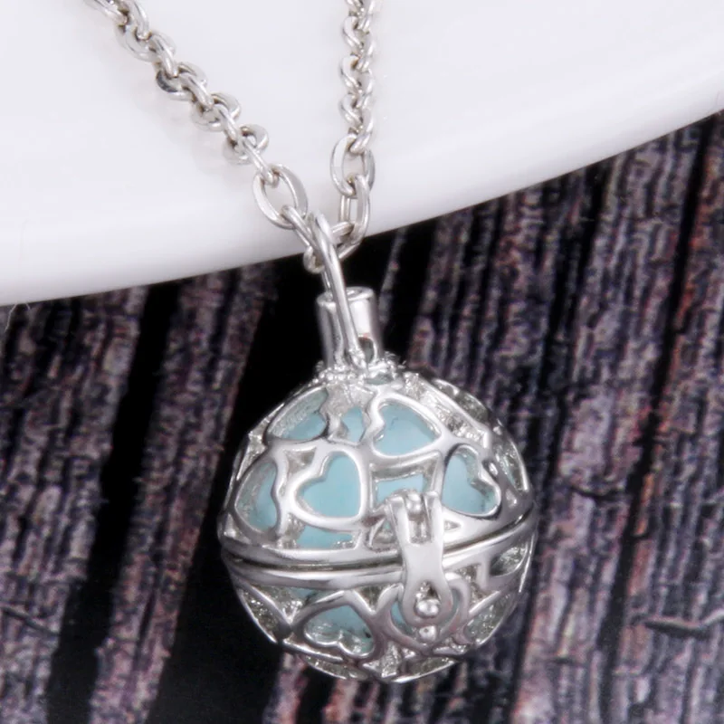 

Silver Charm Bracelet Round love Popcorn Chain Jewelry Women Locket Bracelets Aromatherapy Essential Oil Diffusing Bracelets
