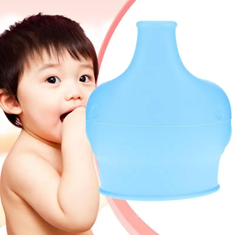 

Cartoon Elephant Anti Overflow Silicone Cup Lid Children's Leak Proof Dust Proof Cup Cover Drinkware Kitchen Accessories