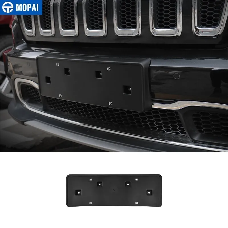 MOPAI Кронштейн номерного знака для Jeep Cherokee 2014 + ABS автомобильный держатель