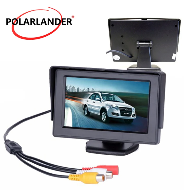 

Factory Promotion 4.3 inch TFT LCD Monitor Car backup reverse camera reverse priority two-way AV in