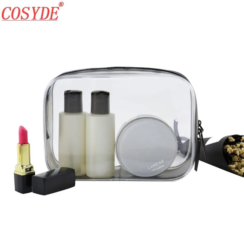 Women Make Up Organizer Storage Pouch Transparent PVC Cosmetic Bag Zipper Toiletry Wash Kit Case Girl Men Travel Makeup Bags