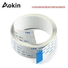 Aokin 15Pin Ribbon Flex CSI Cable with 15cm 30cm 50cm 100cm 200cm Length for Raspberry Pi Camera