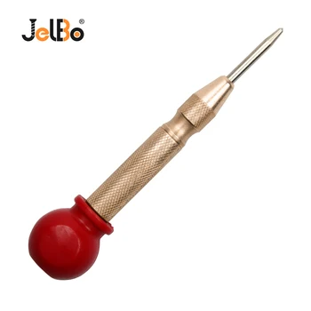 

JelBo Golden HSS Automatic Punch Pin Automatic Center Punch Spring Loaded Marking Hole Tool Puncher Drill Bit Tool Anti-slip