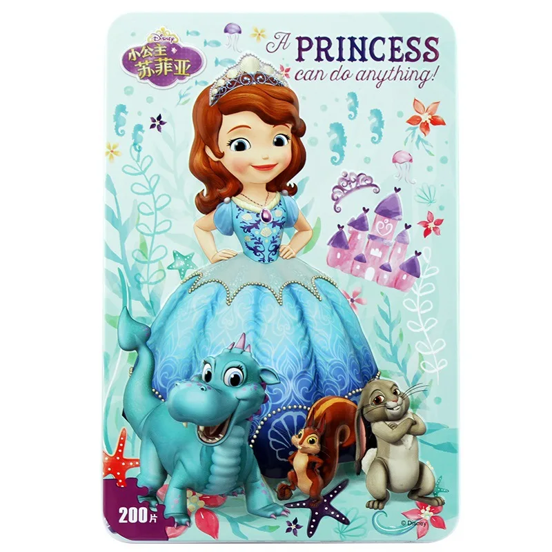 Disney новые детские подарки маленькая принцесса Софи железная коробка деревянная