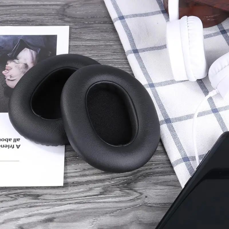 

1 Pair Replacement Earpad Pillow Ear Pads Foam Cushions Cover with Memory foam and PU leather for Edifier W830BT Headphones