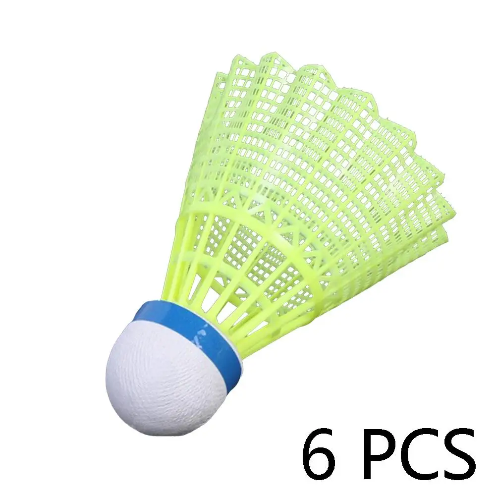 

Nylon White Badminton Resistant Yellow Plastic Badminton Training Ball Feather Indoor Outdoor Sport Entertainment Shuttlecocks