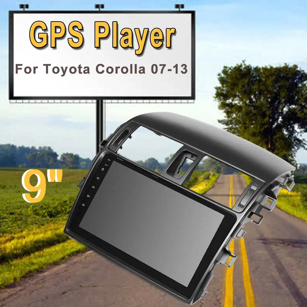 

9Inch 1+16G Car DVD GPS Player Stereo Radio Screen For Toyota Corolla 2007-2013 2 din Radio Multimedia Player