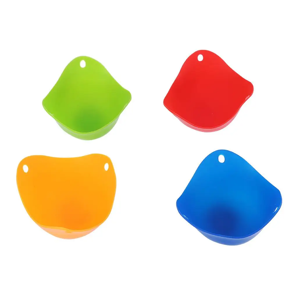 

4Pcs/Set Silicone Egg Cup Poacher Cooker Poached DIY Baking Kitchen Cooking Cup