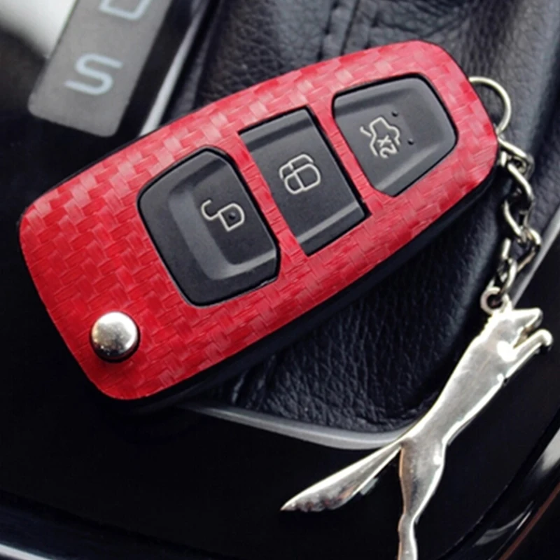 My Good Car 20 шт./компл. оптовая продажа наклеек для ключей из углеродного волокна Ford