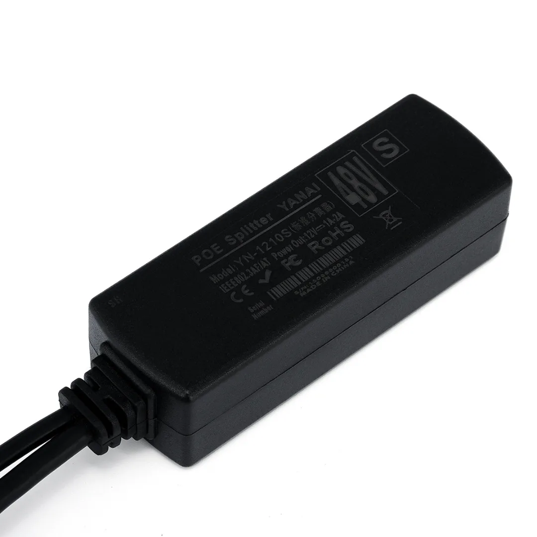 48В до 12В активный сплиттер PoE Power Over Ethernet адаптер совместимый IEEE802.3af 15 4 W для ip